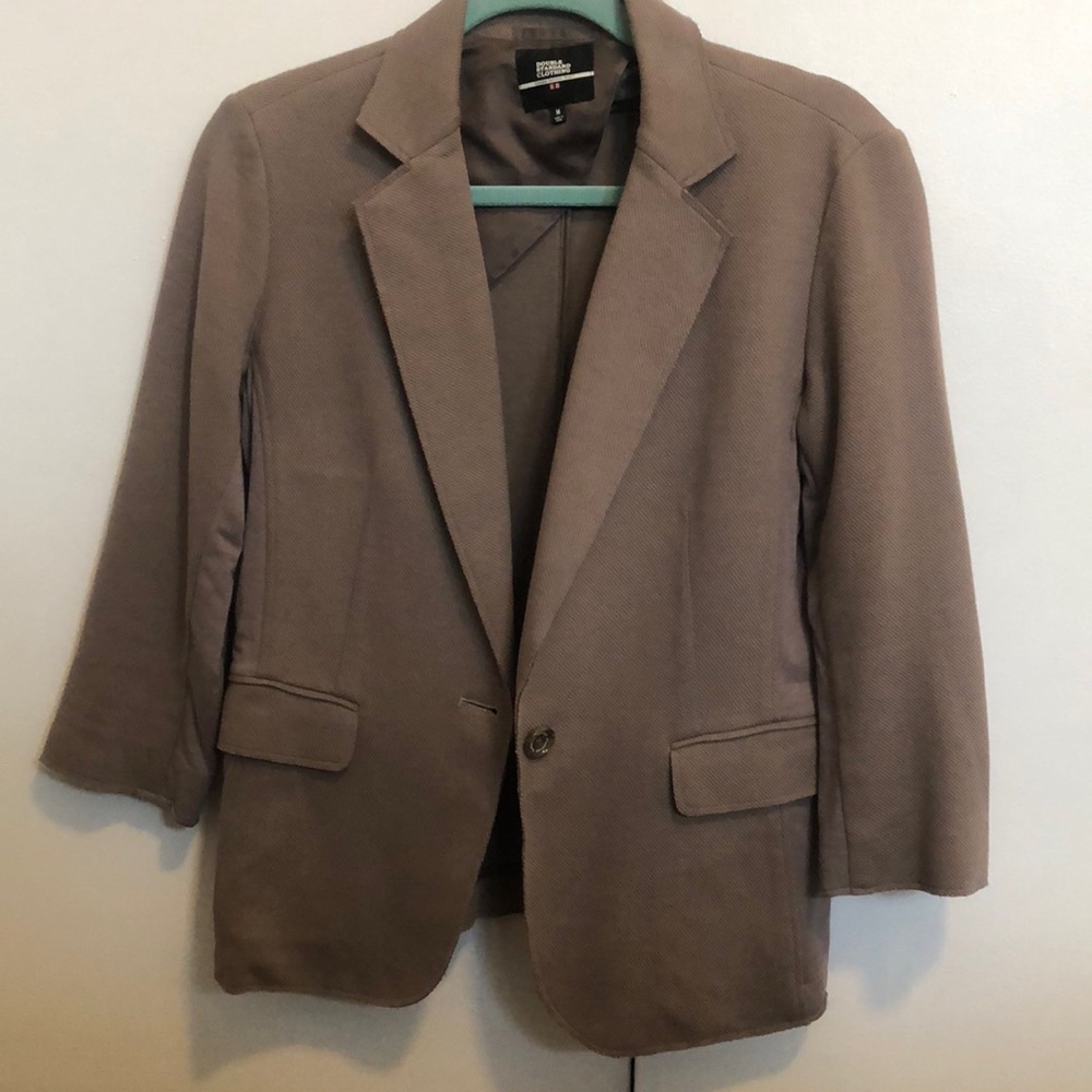 Uniqlo Taupe Casual Blazer